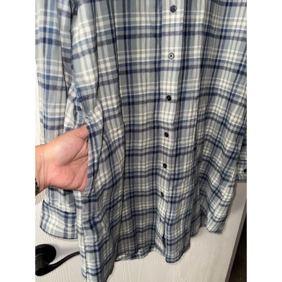 Pact fireside flannel long shirt tunic dress - Picture 2 of 7